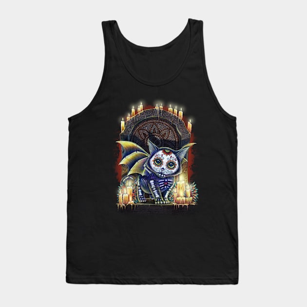 Kitty Of The Dead Tank Top by MoniWolf